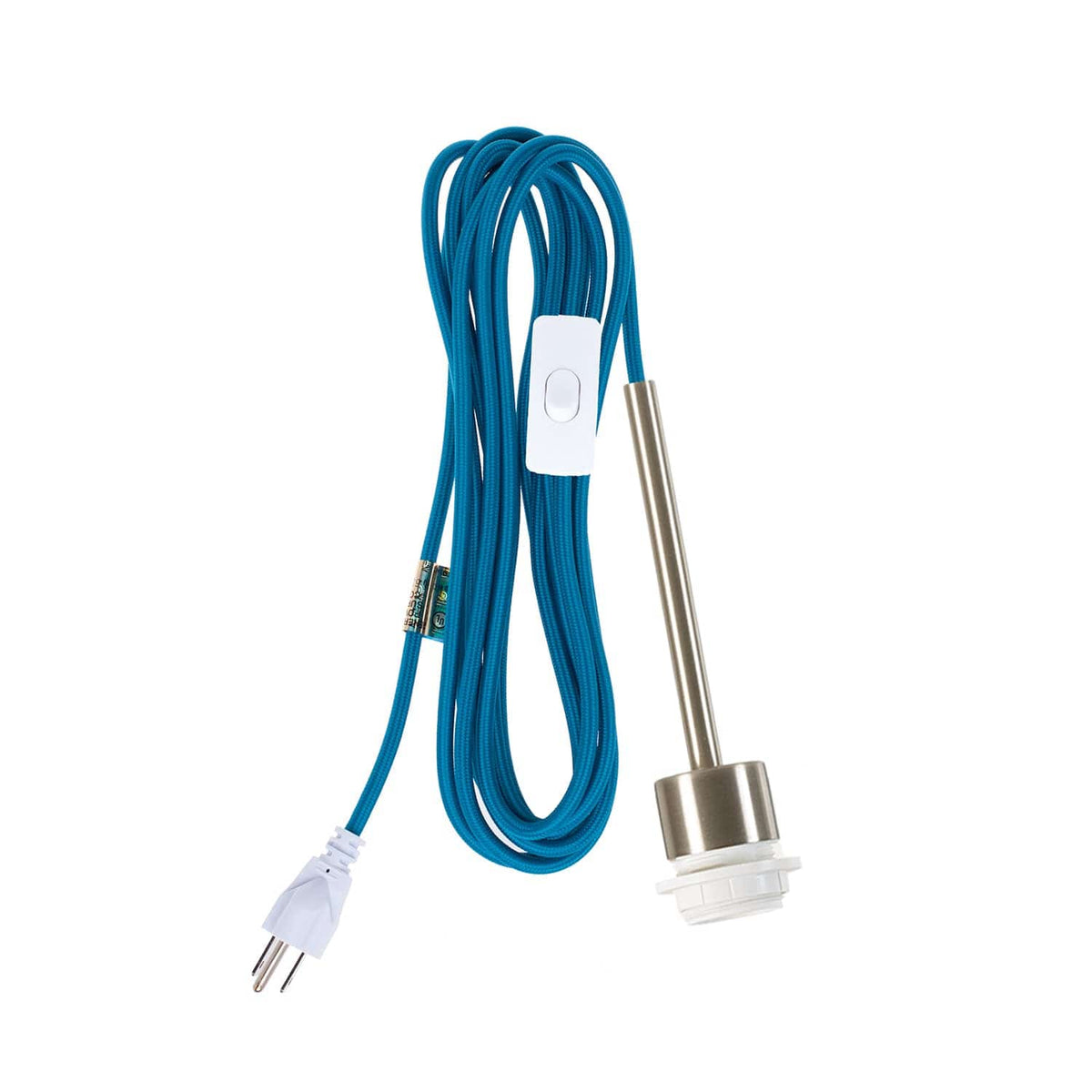 Pendulum Shade Ready Chroma Plug-In Cord Set Brushed Nickel / Aegean
