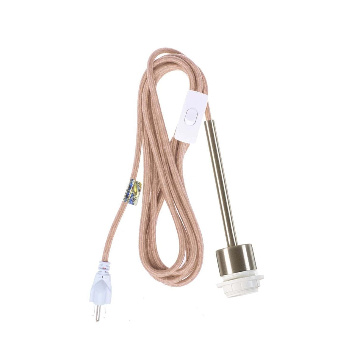 Pendulum Shade Ready Chroma Plug-In Cord Set Brushed Nickel / Palisade (Cotton Blend)