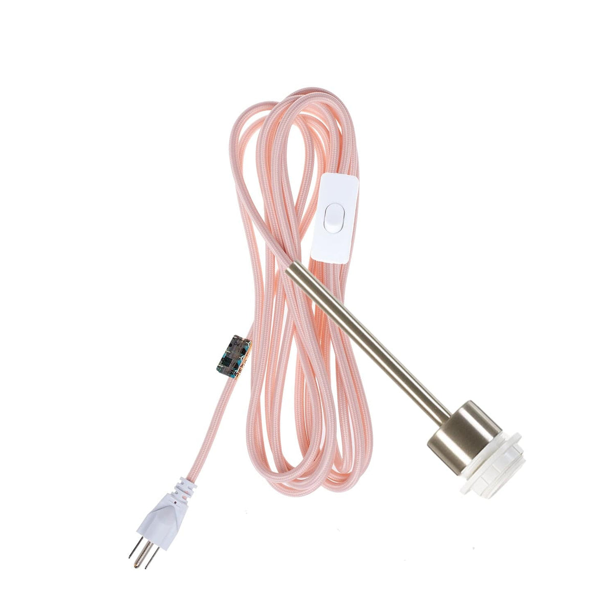 Pendulum Shade Ready Chroma Plug-In Cord Set Brushed Nickel / Quartz