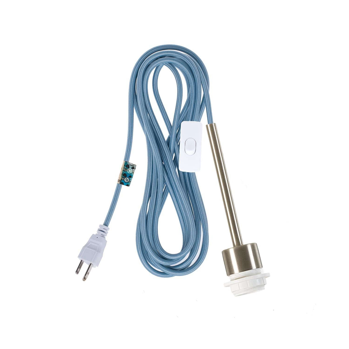 Pendulum Shade Ready Chroma Plug-In Cord Set Brushed Nickel / Shale