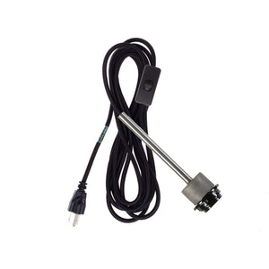Pendulum Shade Ready Raw Metal Chroma Plug-In Cord Set Black