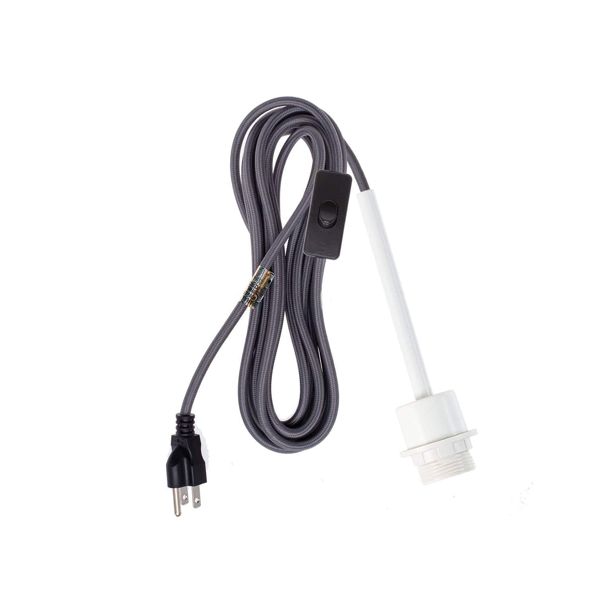 Pendulum Shade Ready Chroma Plug-In Cord Set White / Gray