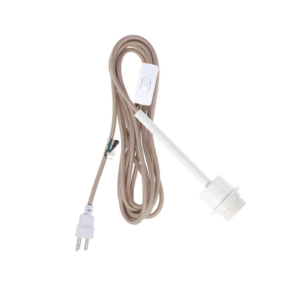 Pendulum Shade Ready Chroma Plug-In Cord Set White / Khaki