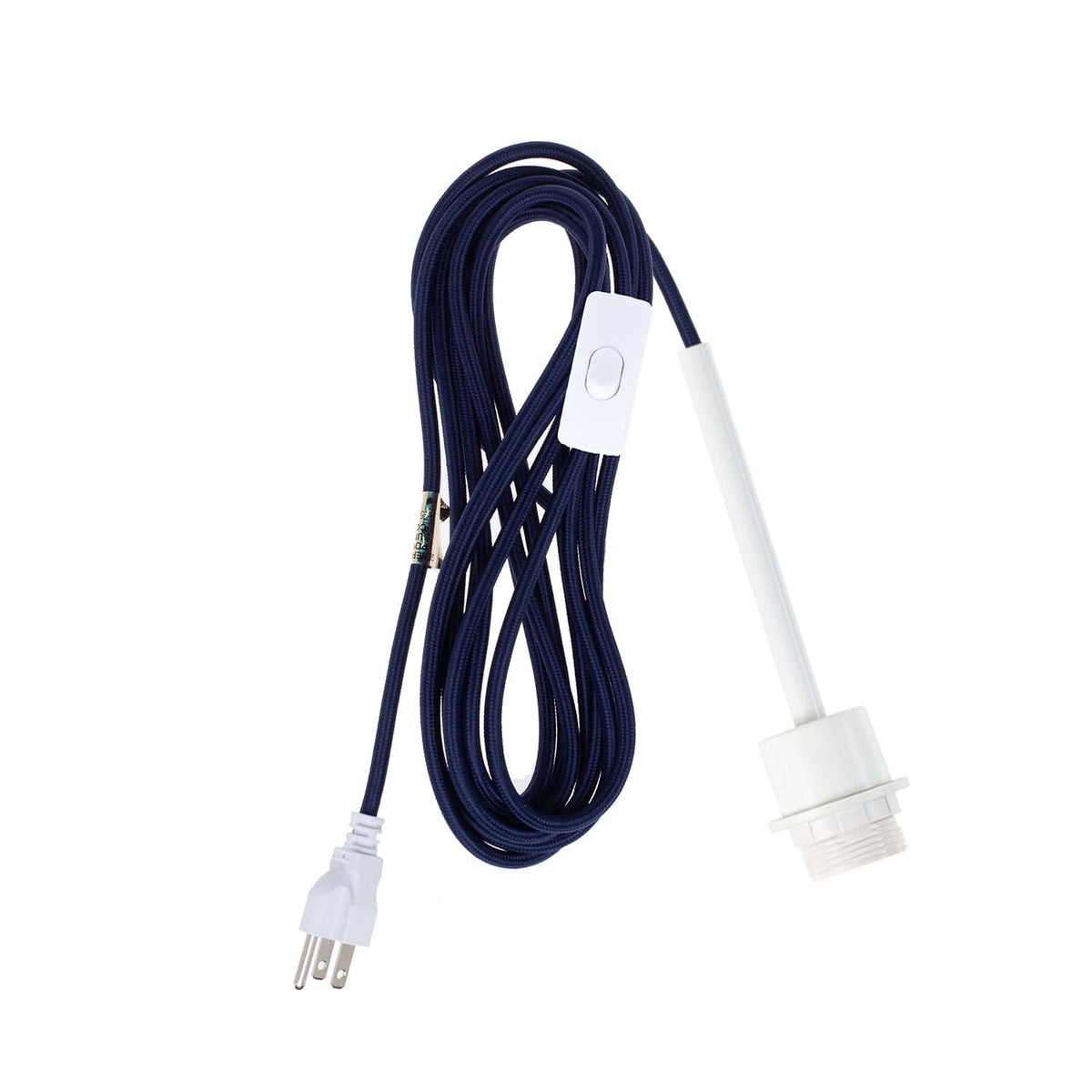 Pendulum Shade Ready Chroma Plug-In Cord Set White / Navy