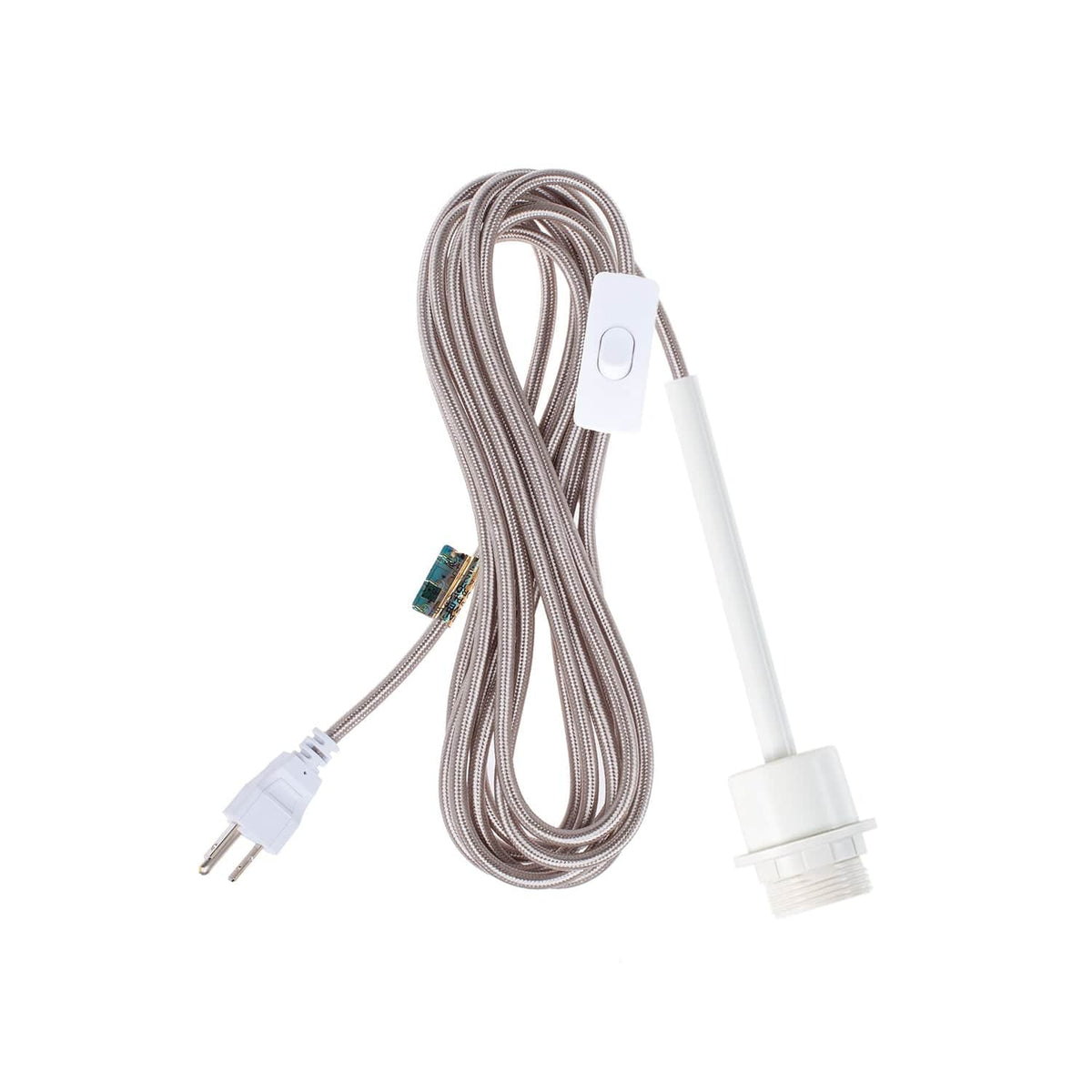 Pendulum Shade Ready Chroma Plug-In Cord Set White / Nickel