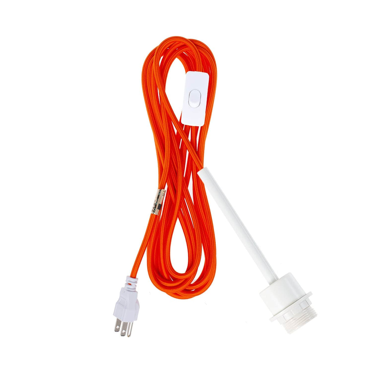 Pendulum Shade Ready Chroma Plug-In Cord Set White / Orange