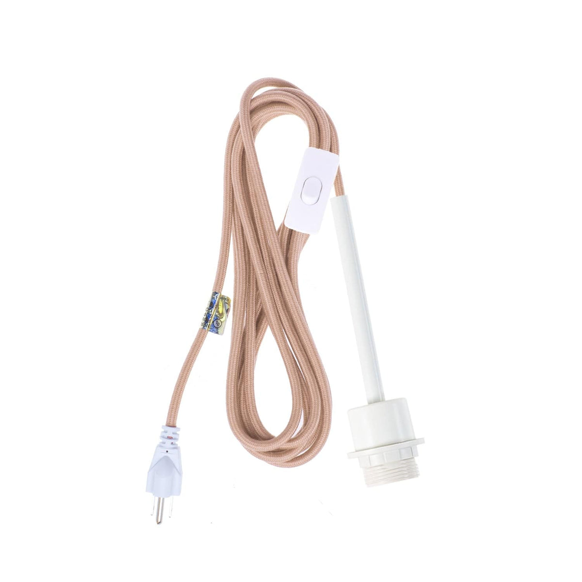 Pendulum Shade Ready Chroma Plug-In Cord Set White / Palisade (Cotton Blend)