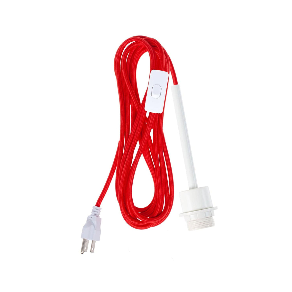 Pendulum Shade Ready Chroma Plug-In Cord Set White / Red