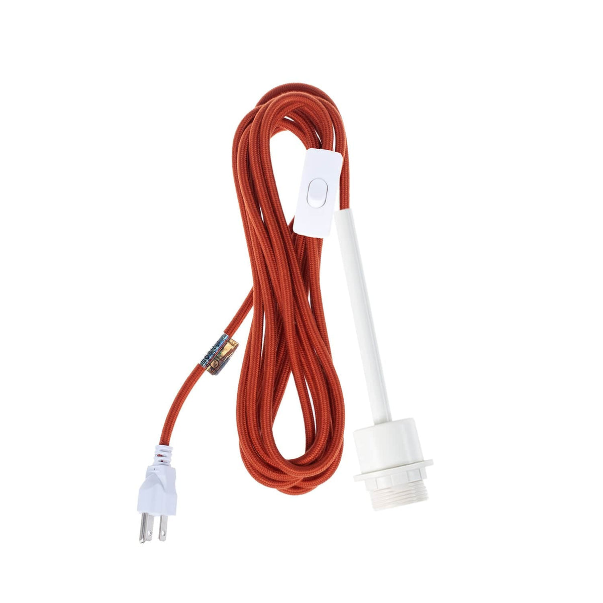 Pendulum Shade Ready Chroma Plug-In Cord Set White / Rust