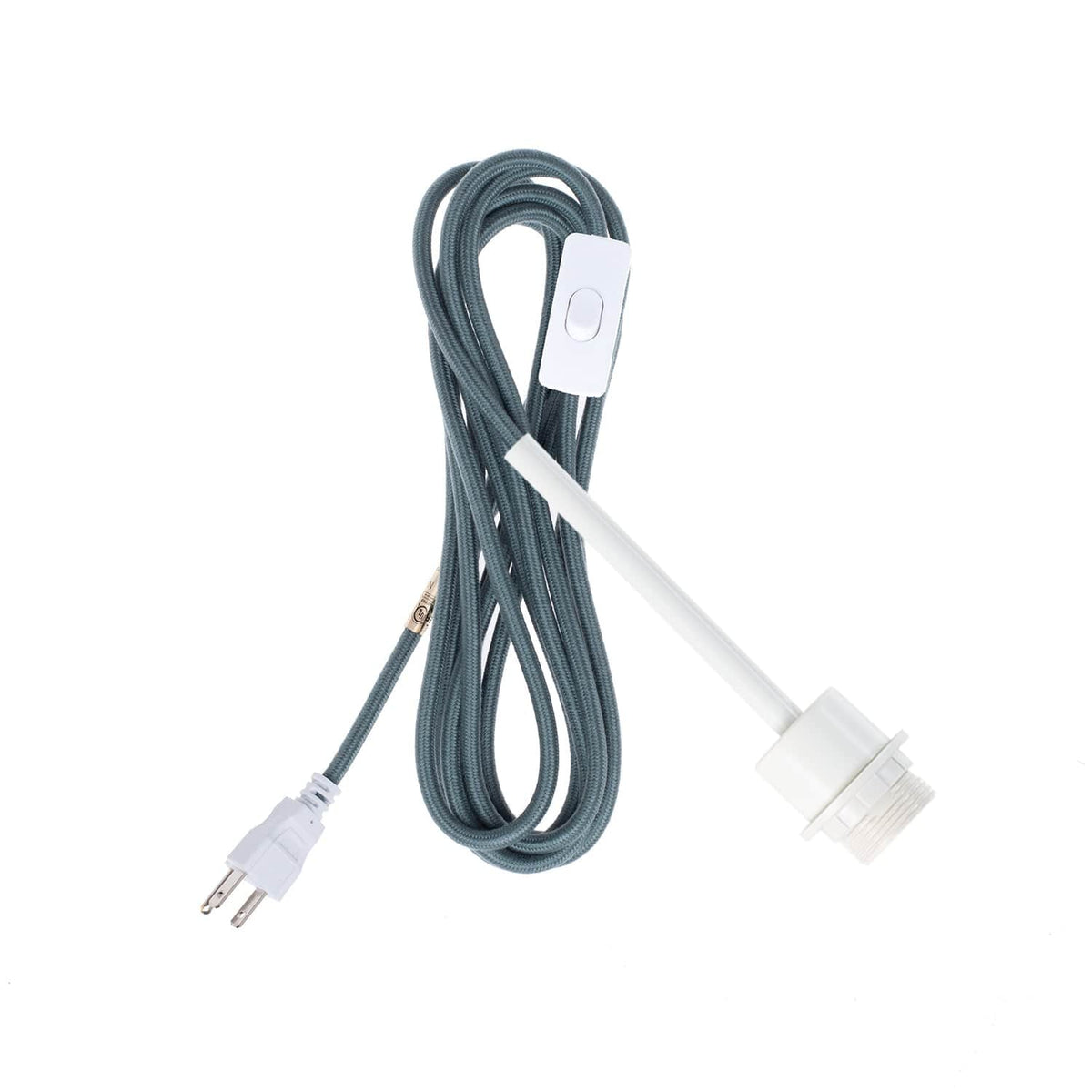 Pendulum Shade Ready Chroma Plug-In Cord Set White / Slate