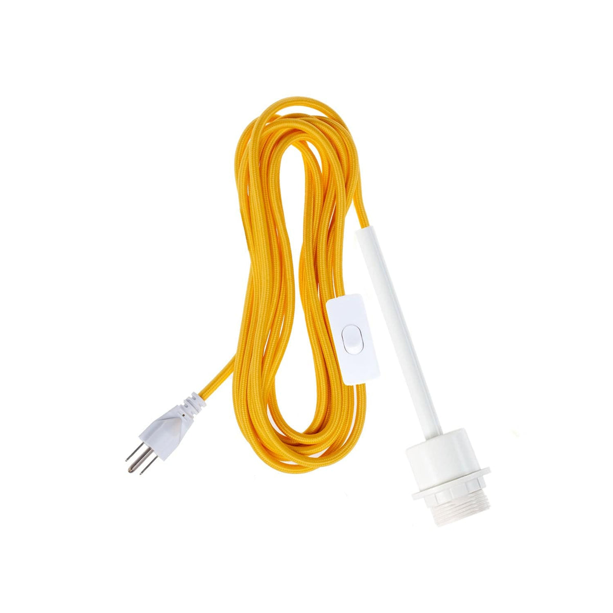 Pendulum Shade Ready Chroma Plug-In Cord Set White / Sunshine Yellow