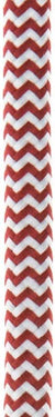 DIY Fabric Wire by the Foot - Red & White ZigZag