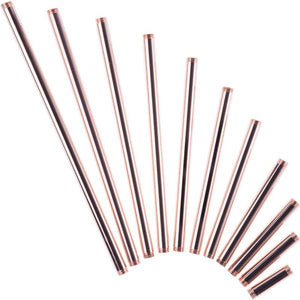 1/4 IPS Lamp Pipe / Tubing 2 / Polished Copper