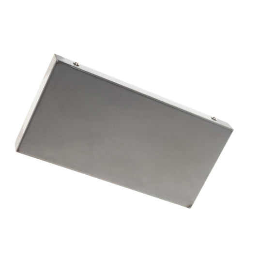 Rectangle Canopy Blank - 10in Long Raw Metal