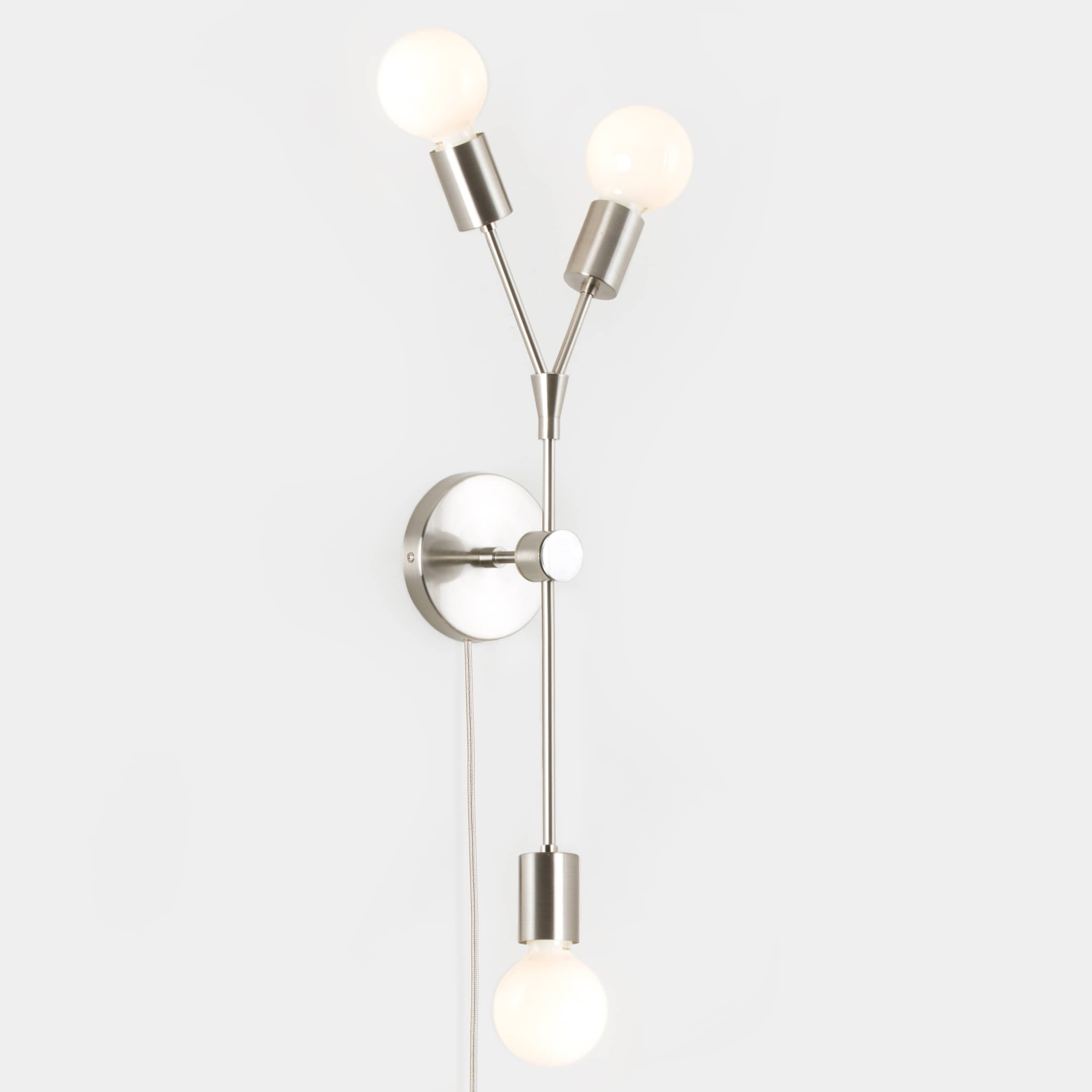 Twig 3-Arm Plug-In Sconce