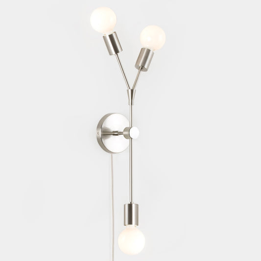 Twig 3-Arm Plug-In Sconce