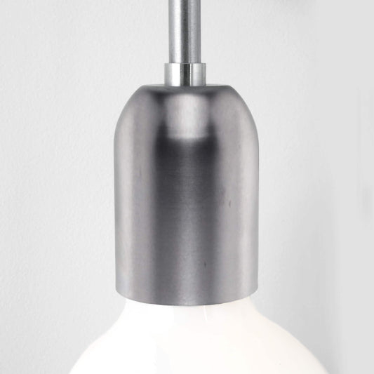 4-Arm Bend Plug-In Chandelier Raw Metal