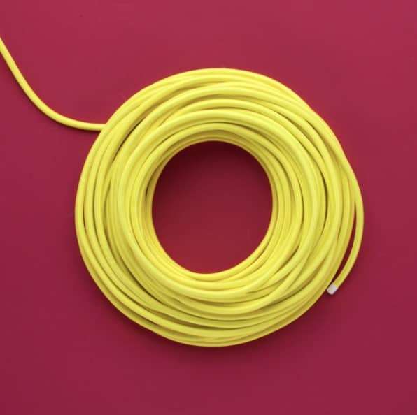 Cloth Covered Electrical Wire - Yellow Gold – Color Cord Company