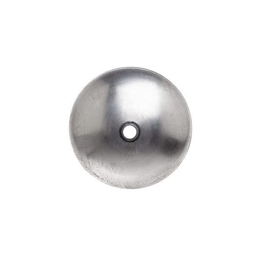 Neckless Globe Cap | 8” Raw Metal