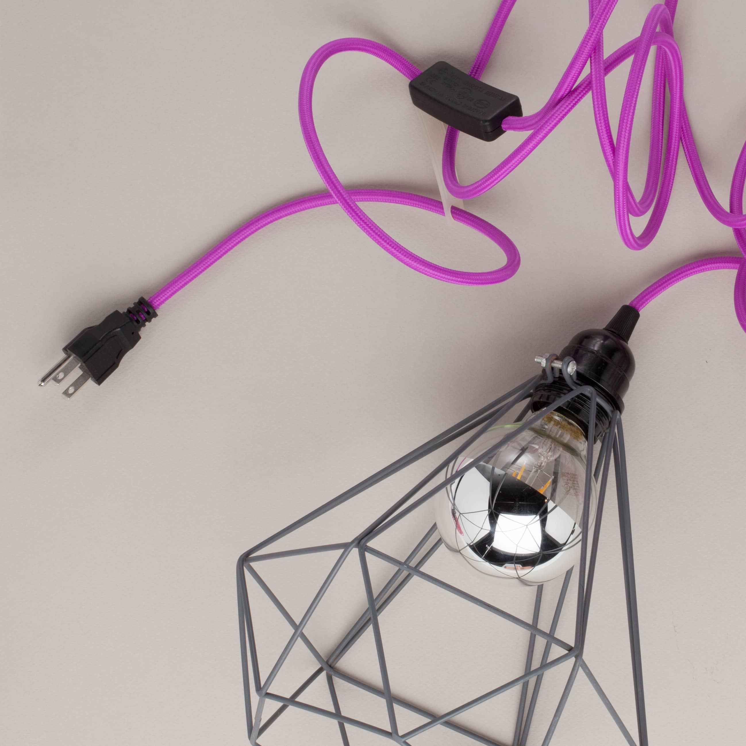DIY Fabric Wire by the Foot - Magenta