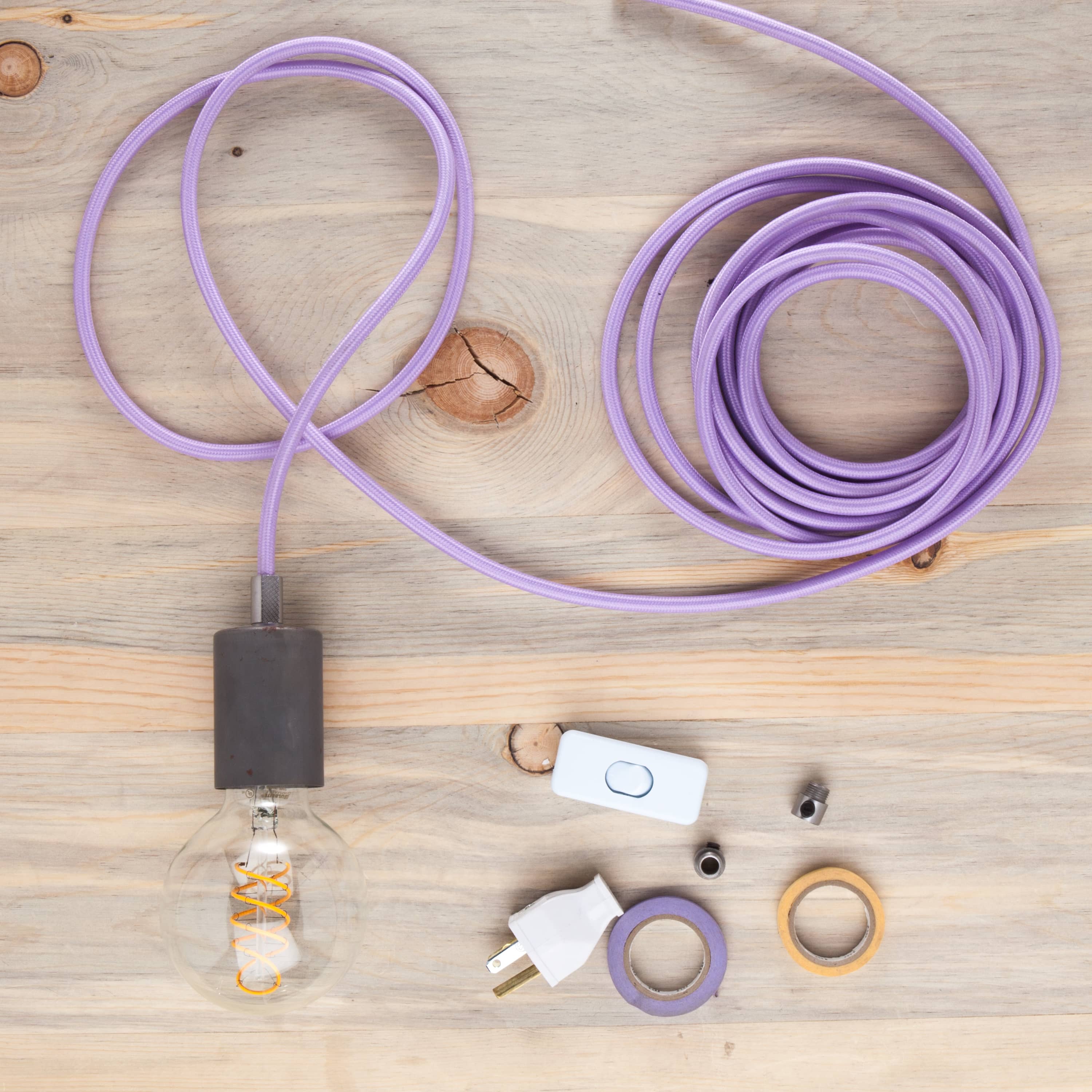 DIY Fabric Wire by the Foot - Lilac