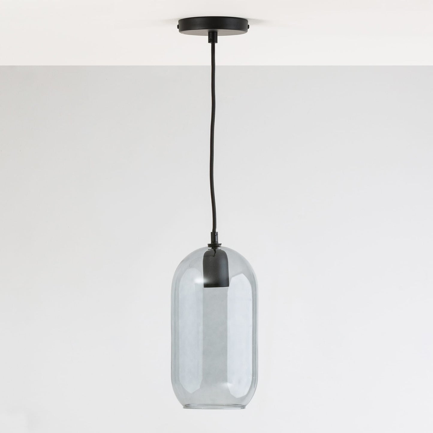 Glass Pill Fixed Shade Ceiling Pendant