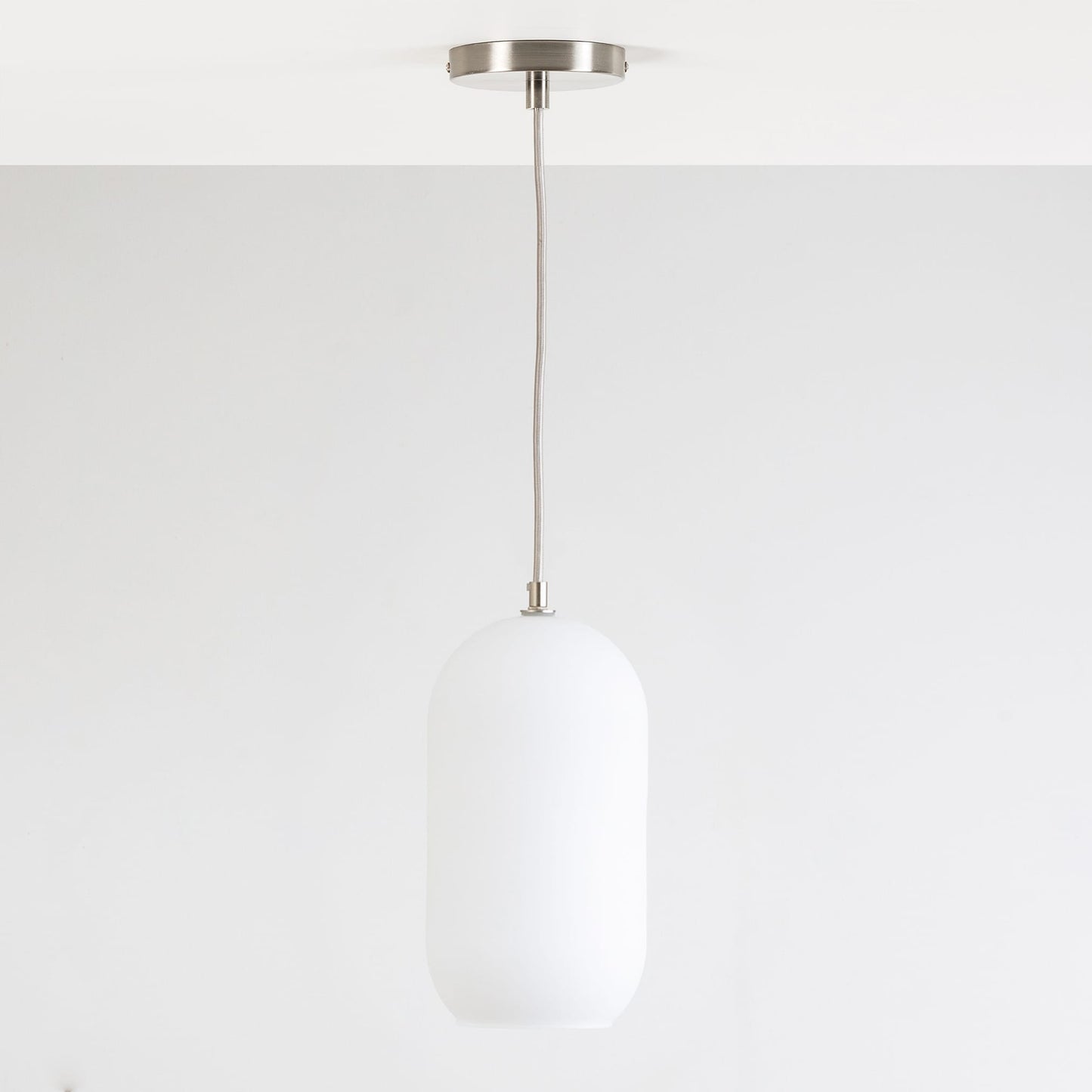 Glass Pill Fixed Shade Ceiling Pendant