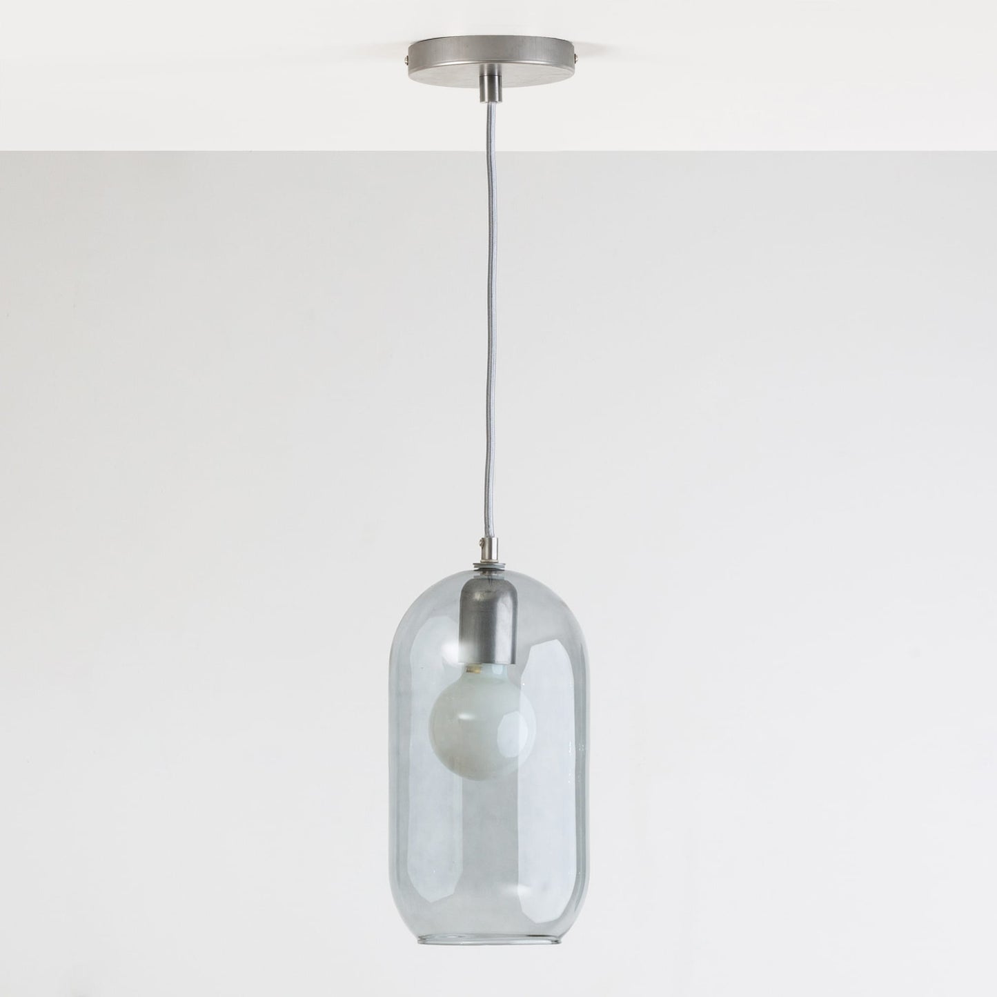 Glass Pill Fixed Shade Ceiling Pendant
