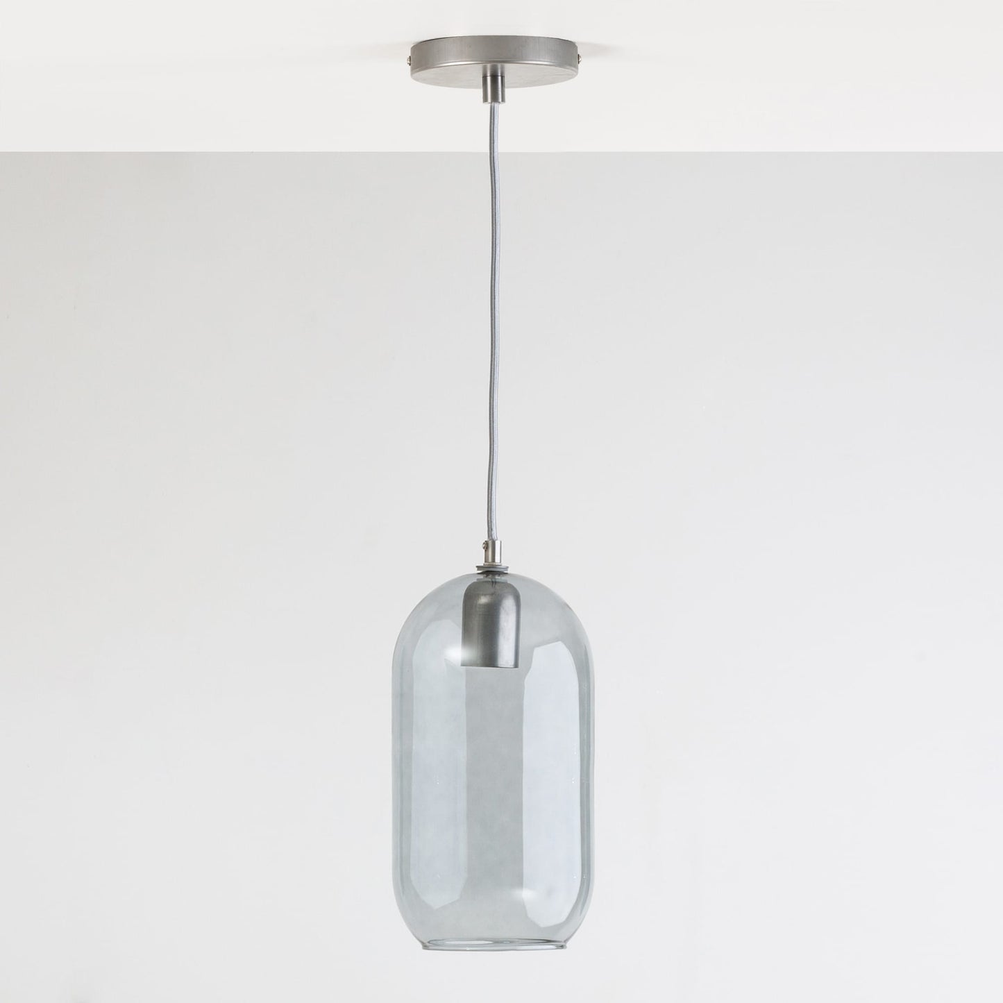 Glass Pill Fixed Shade Ceiling Pendant