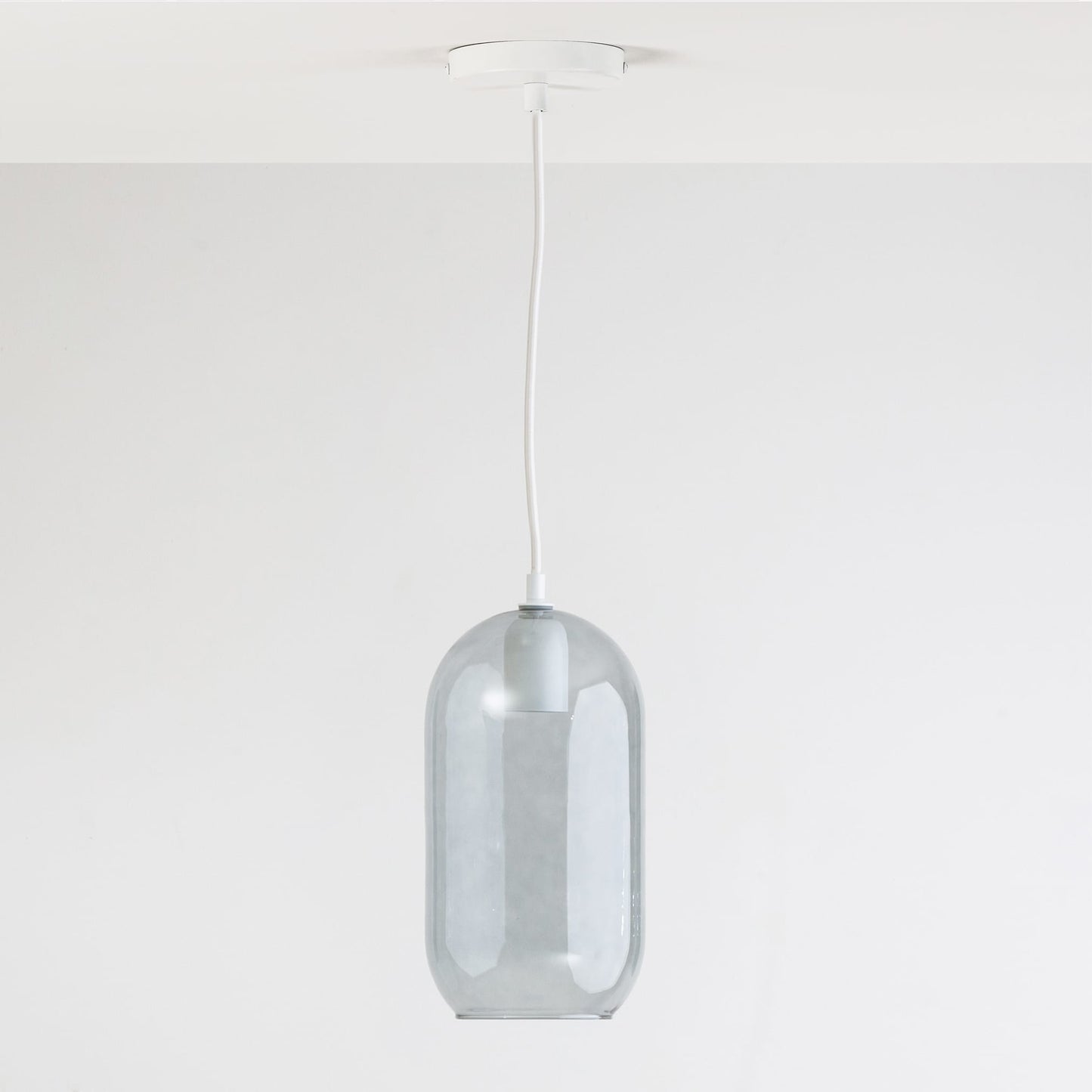 Glass Pill Fixed Shade Ceiling Pendant