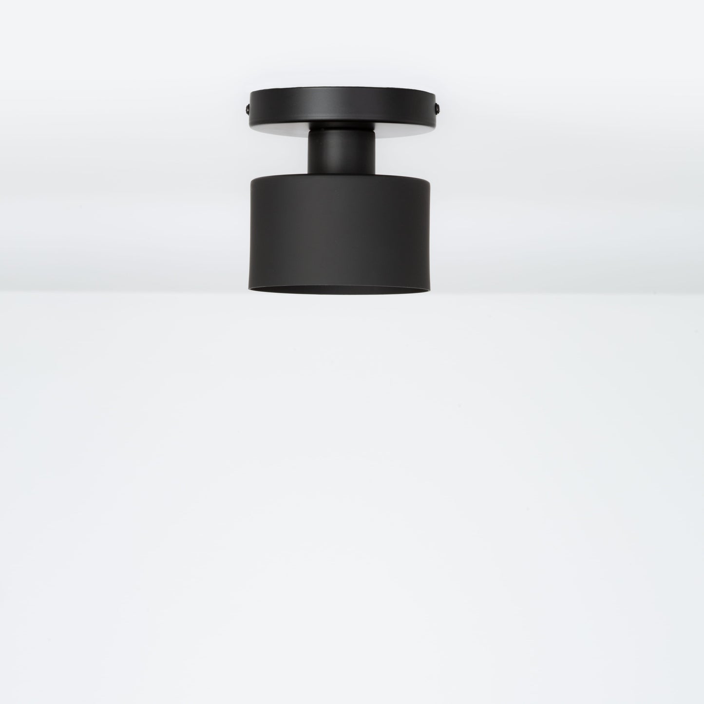 Puck Shade Button Flush Mount