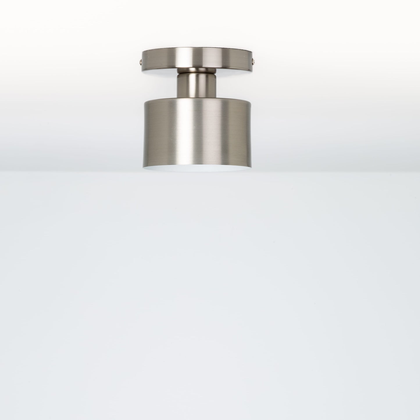 Puck Shade Button Flush Mount