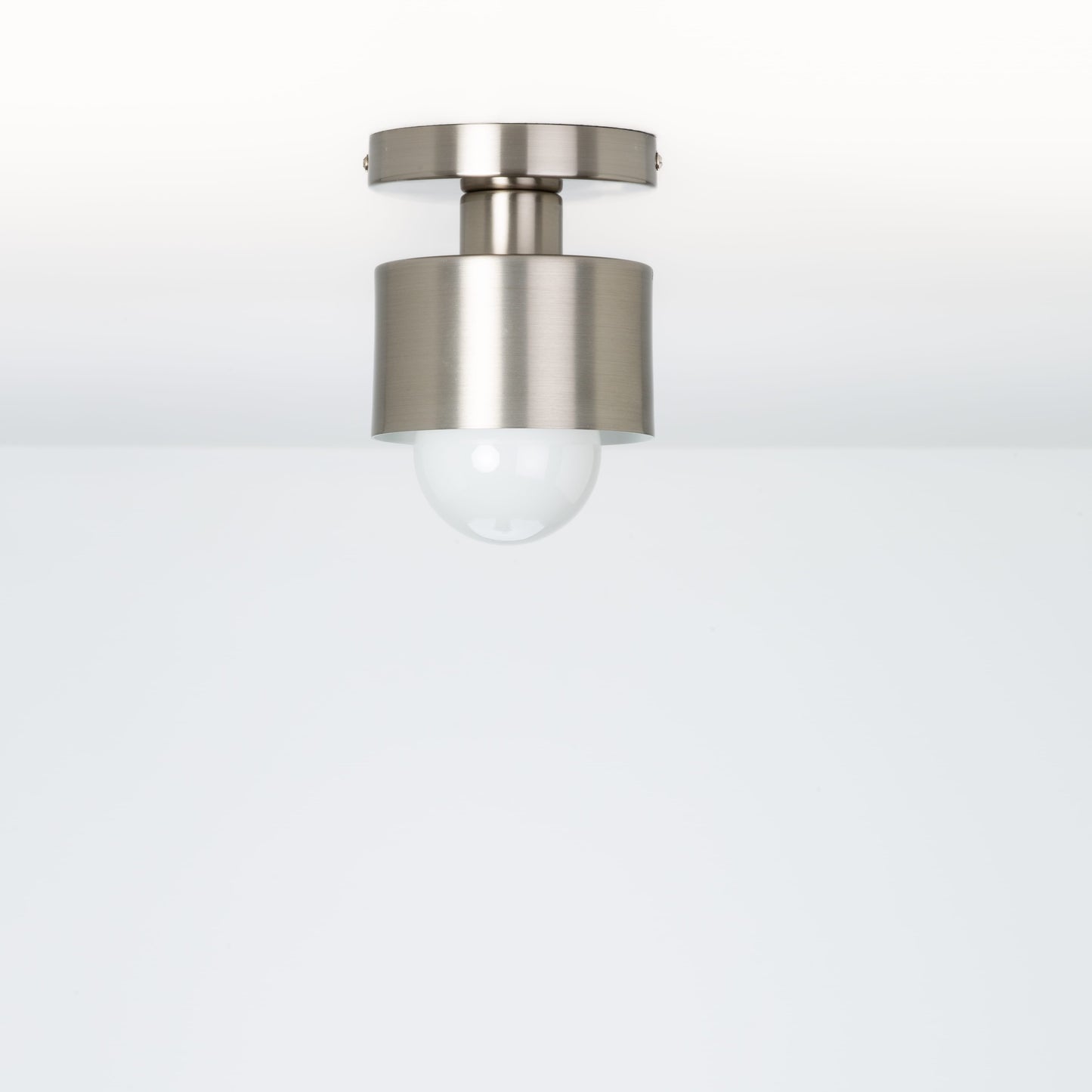 Puck Shade Button Flush Mount
