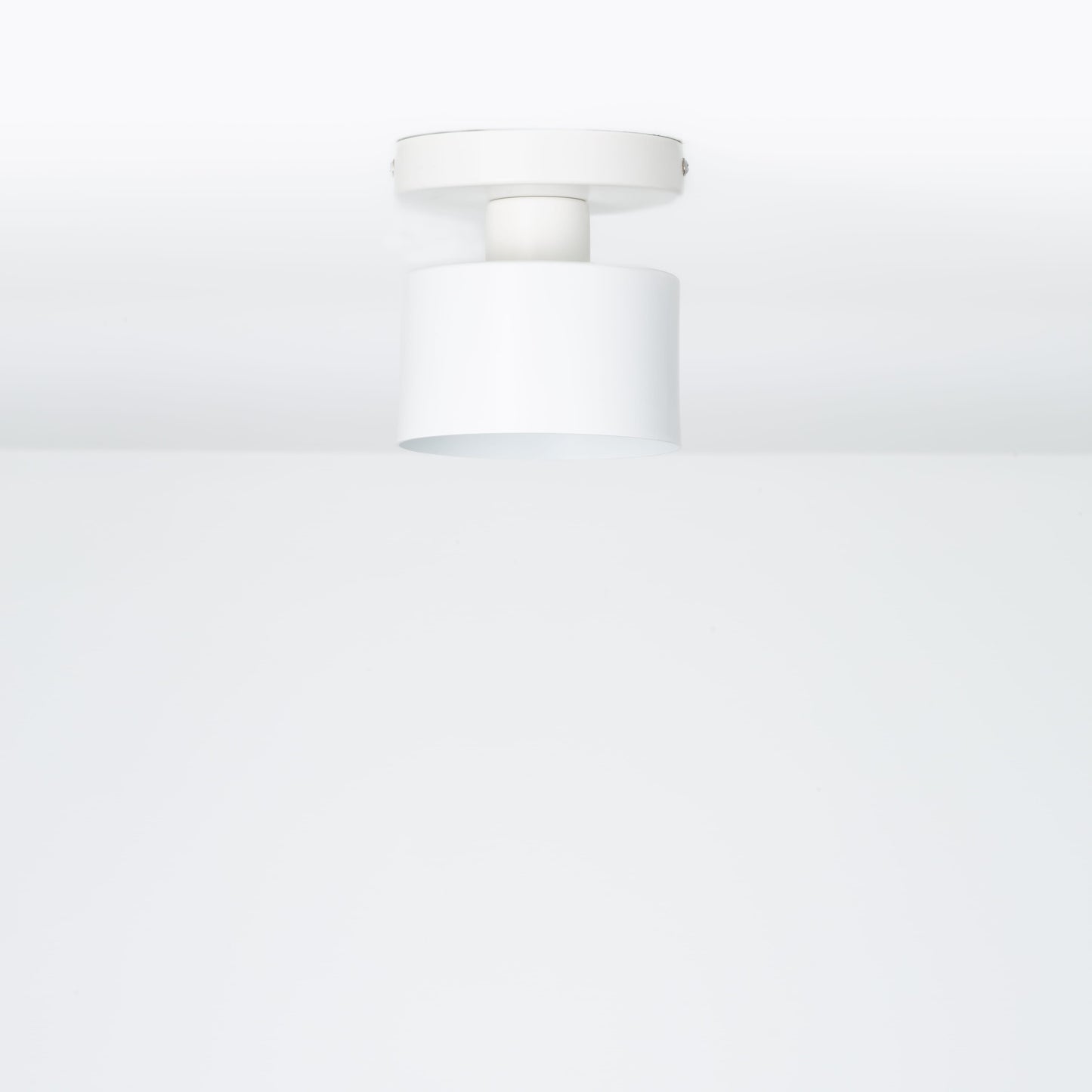 Puck Shade Button Flush Mount