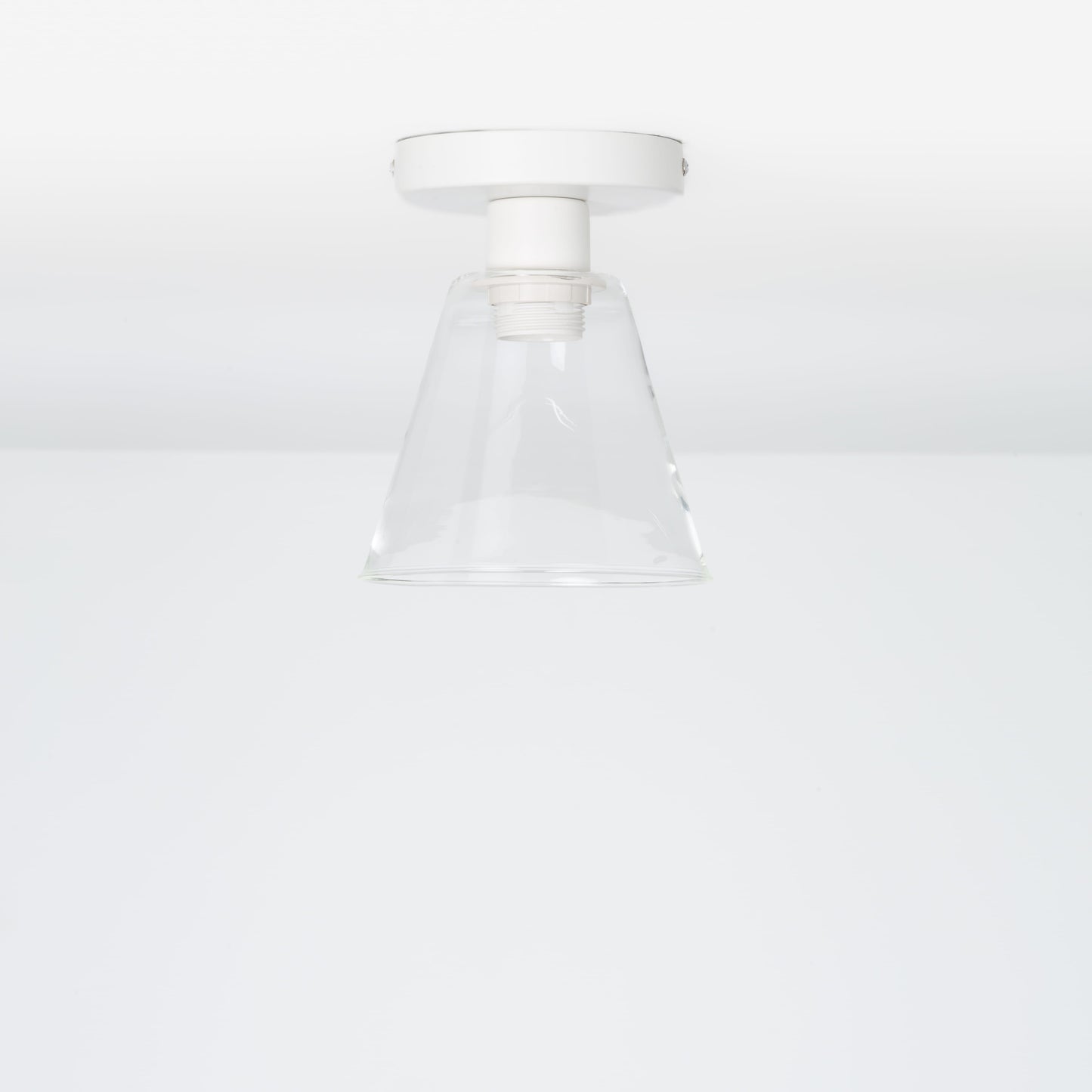 Glass Cone Button Flush Mount