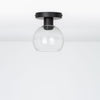 Glass 6in Globe Button Light