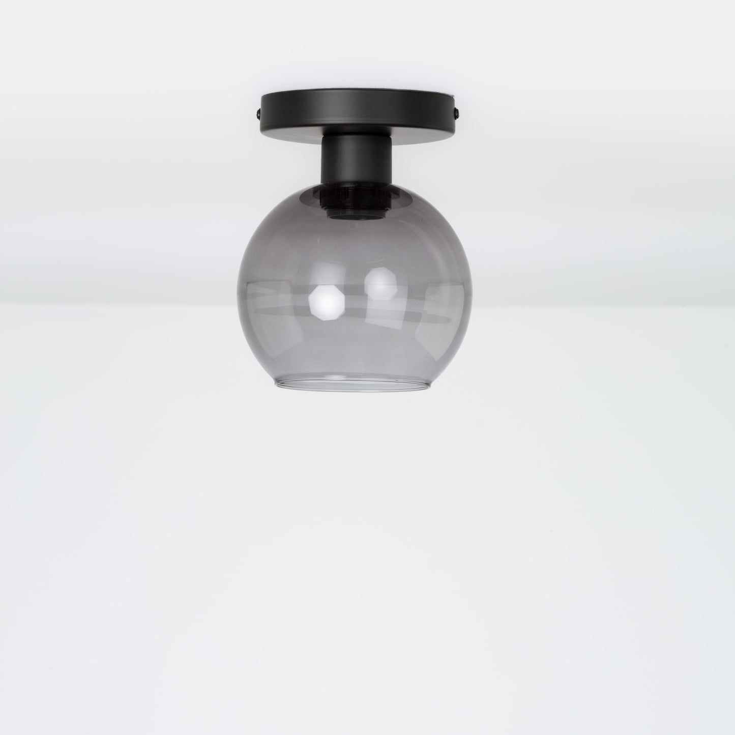 Glass Globe Button Flush Mount - 6inch