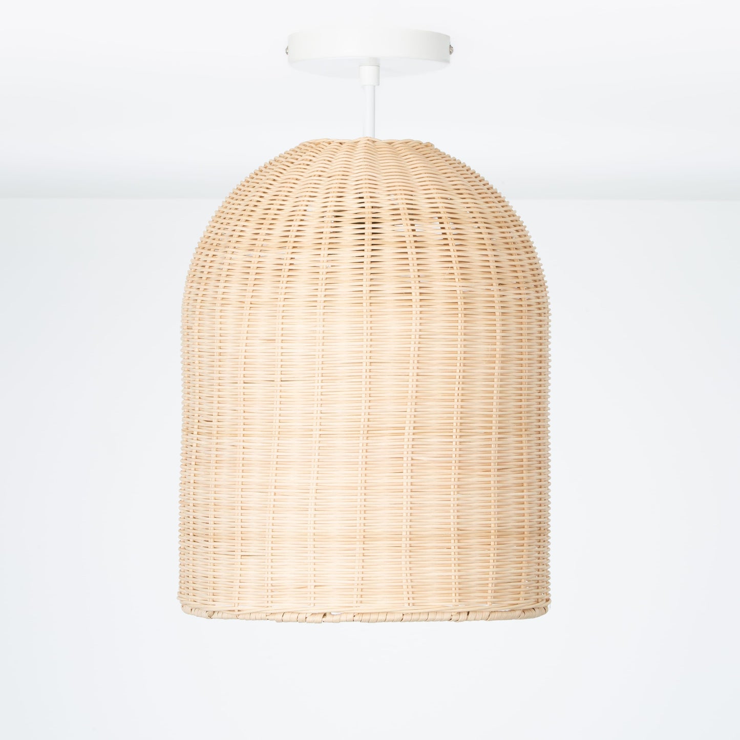 Post Hive Basket Shade Flush Mount Pendant