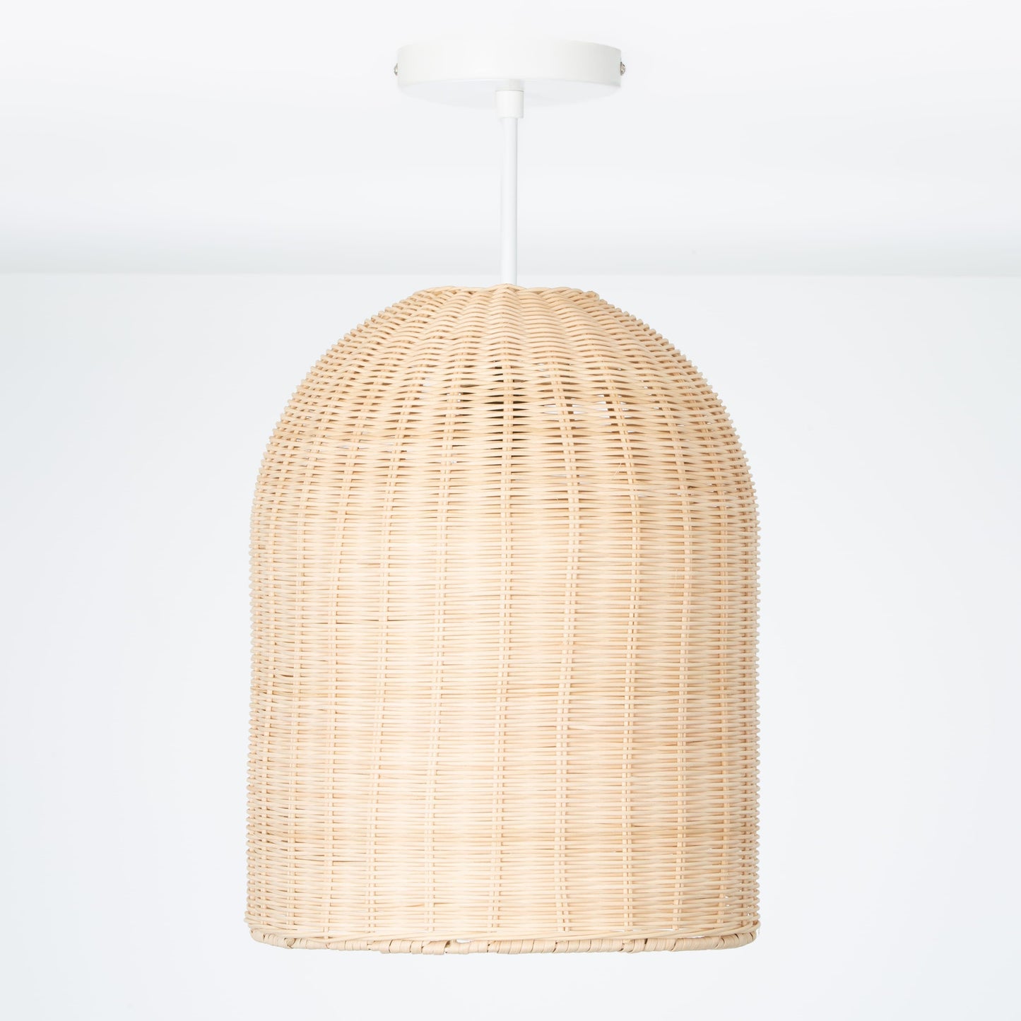 Post Hive Basket Shade Flush Mount Pendant