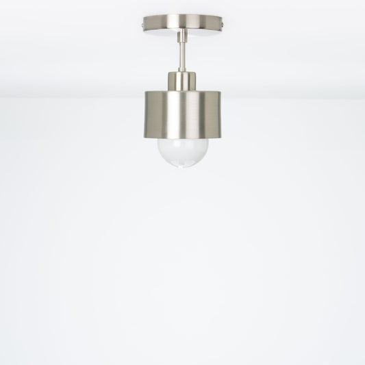 Post Puck Shade Flush Mount Pendant