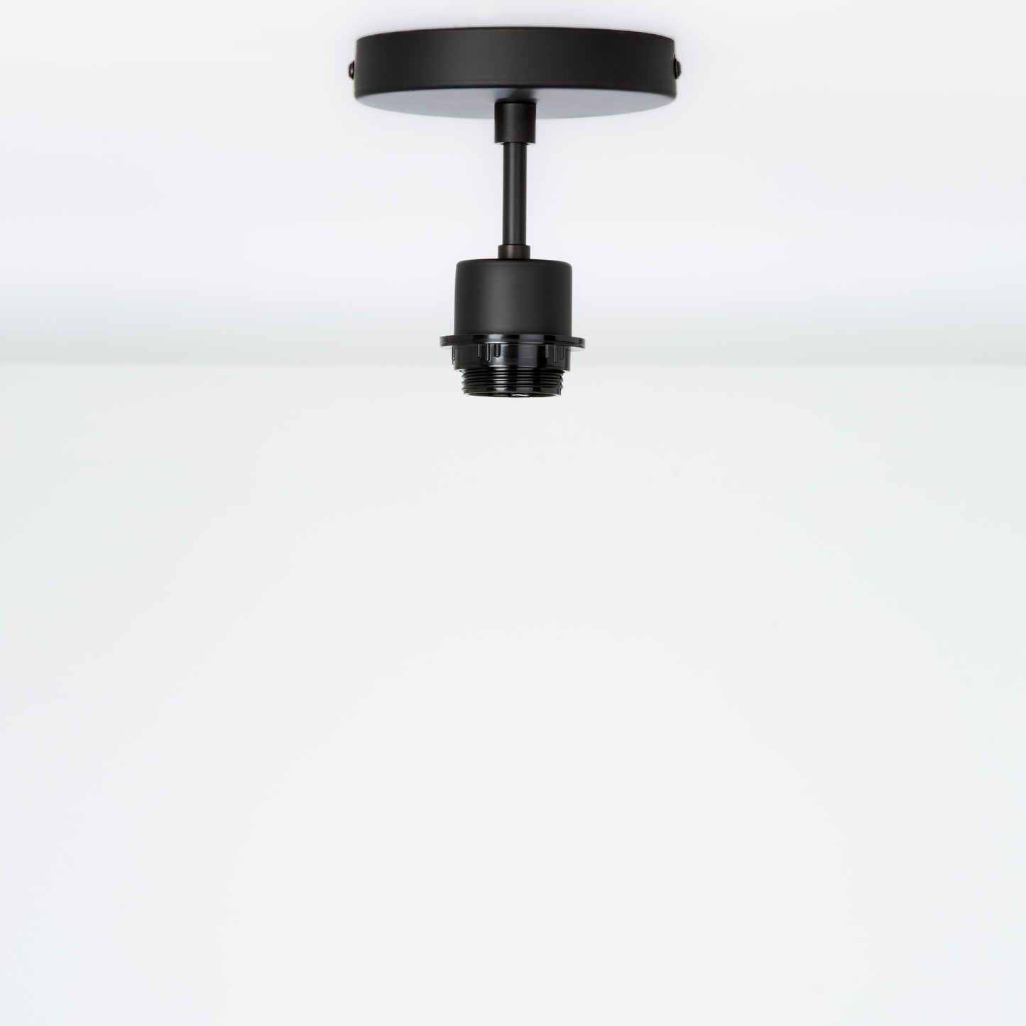 Shade-Ready Post Flush Mount Pendant