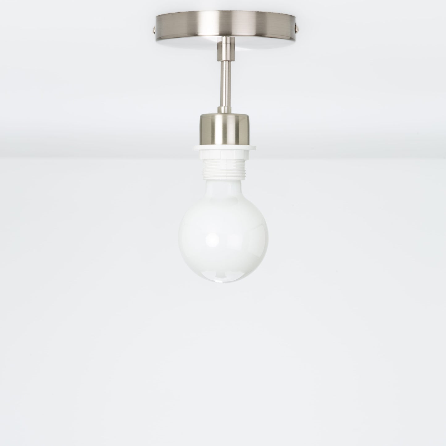 Shade-Ready Post Flush Mount Pendant