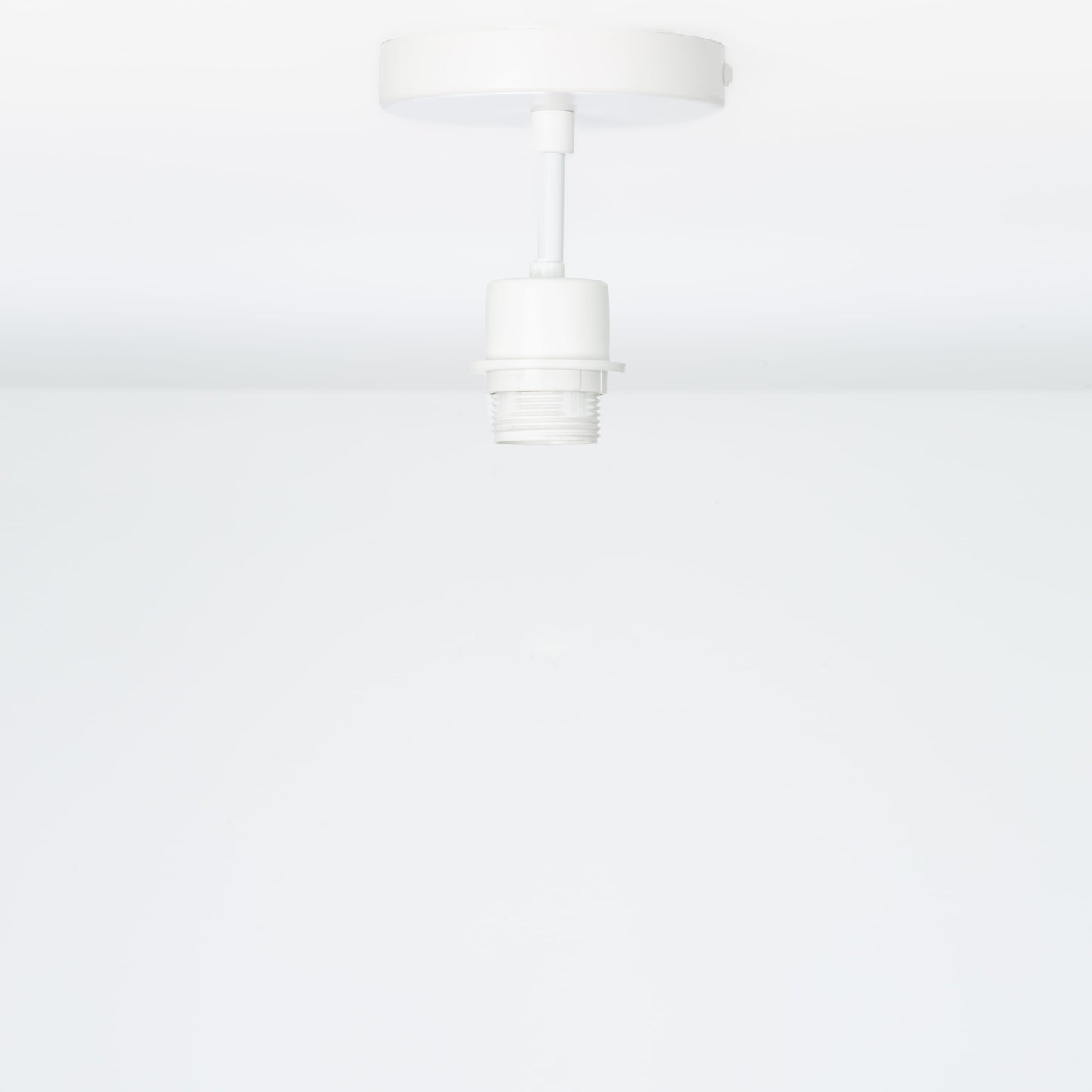 Shade-Ready Post Flush Mount Pendant