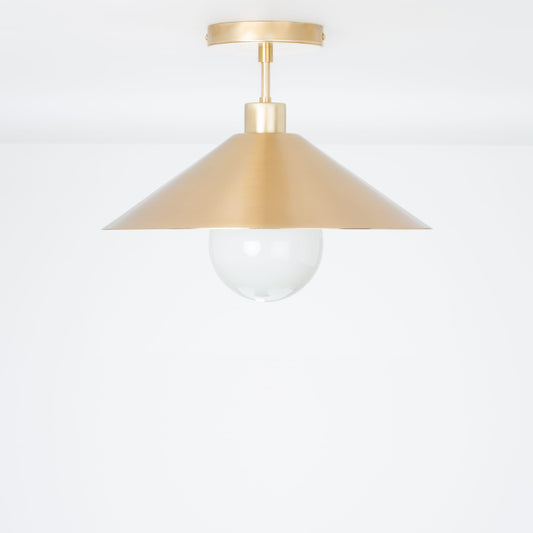 Post Slope Shade Flush Mount Pendant