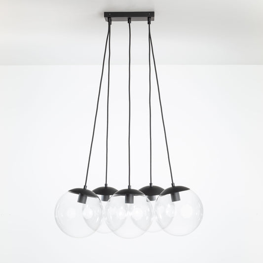 10in Mod Globe 5 Dash Chandelier