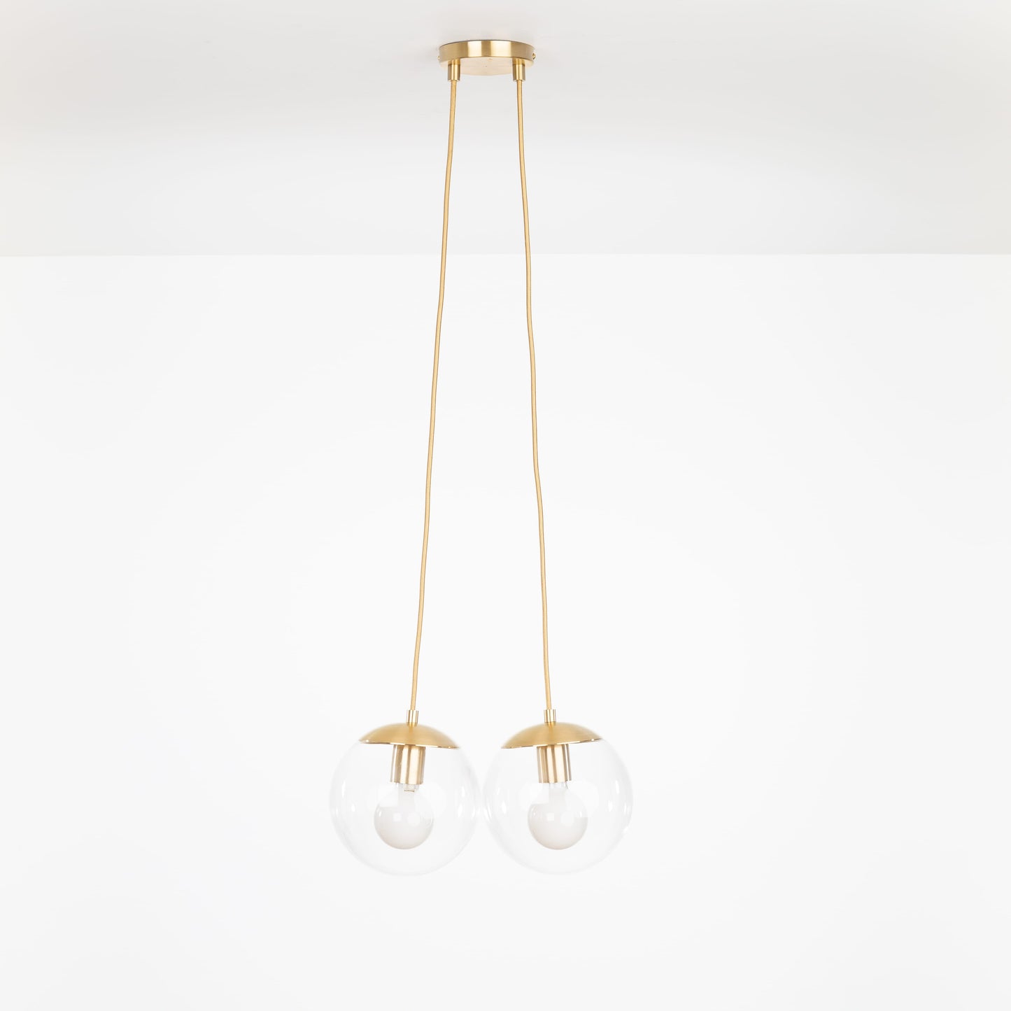 8in Mod Globe 2 Dot Chandelier