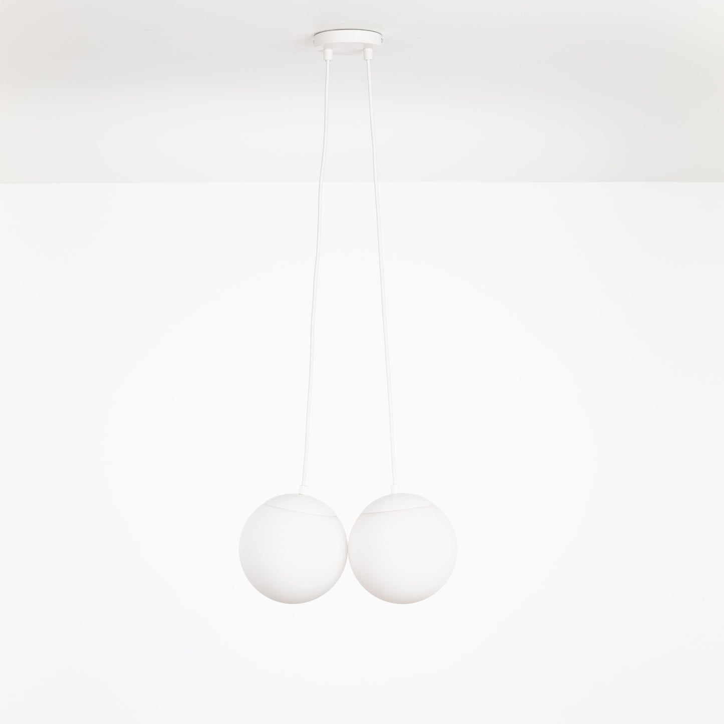 8in Mod Globe 2 Dot Chandelier