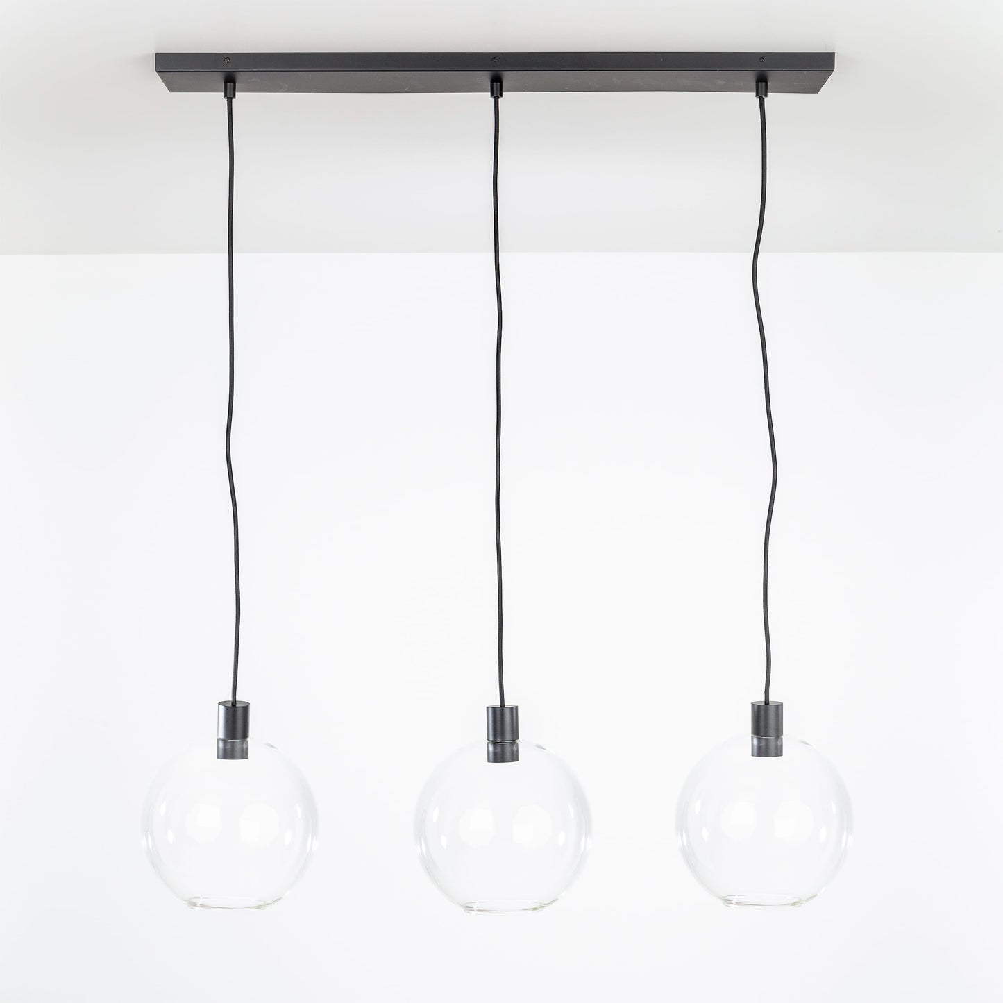 All-in-One 10in 3-Line Globe Chandelier