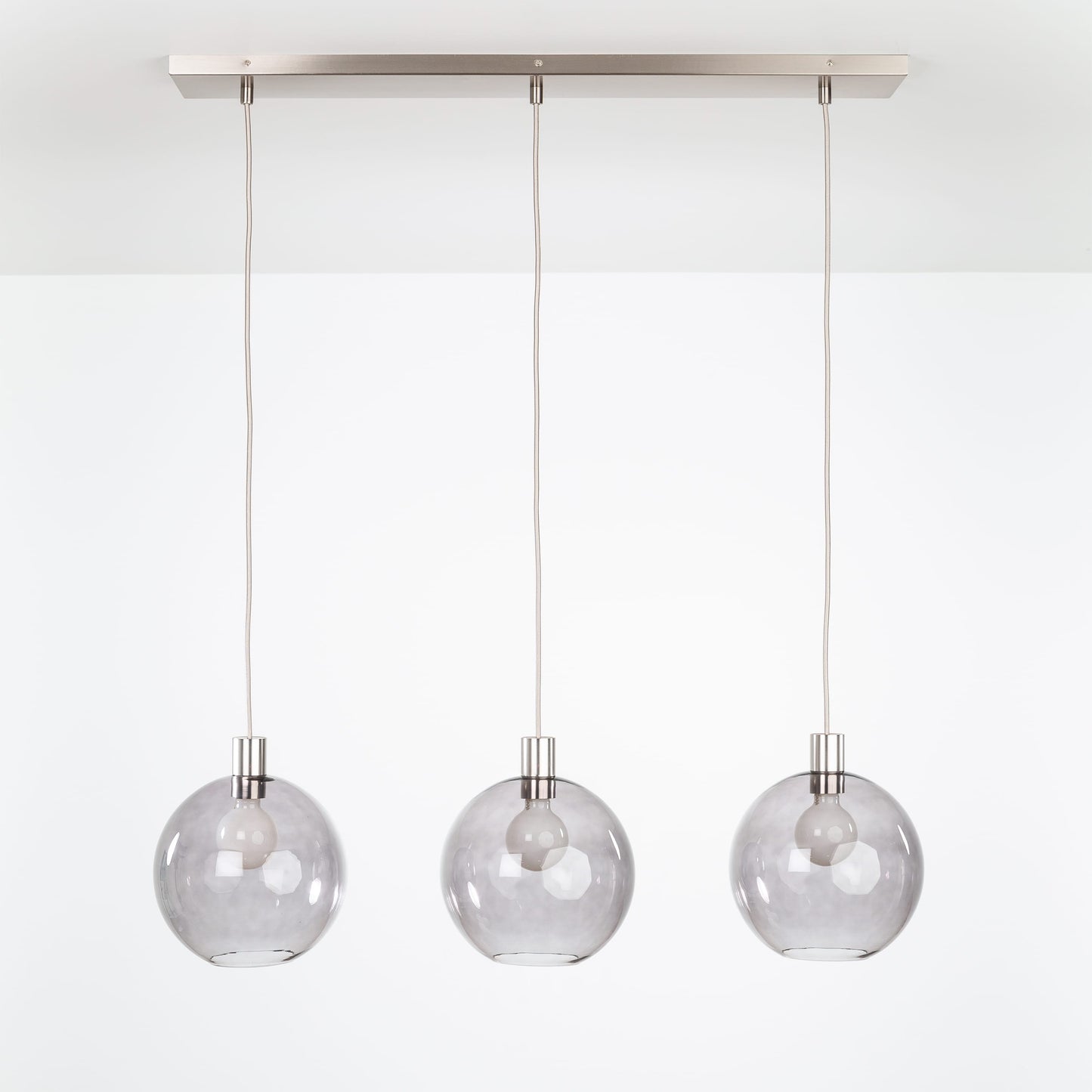 All-in-One 10in 3-Line Globe Chandelier