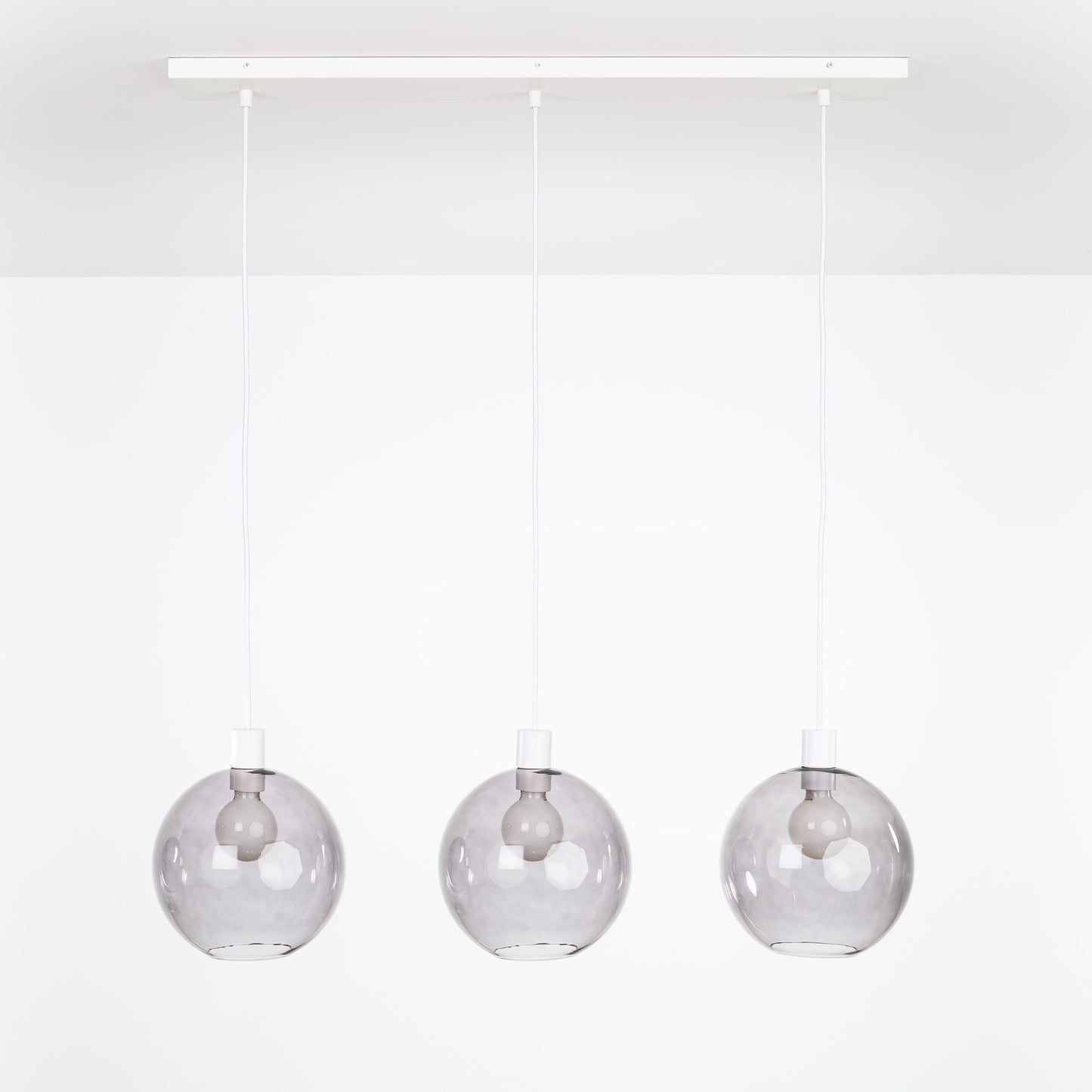 All-in-One 10in 3-Line Globe Chandelier